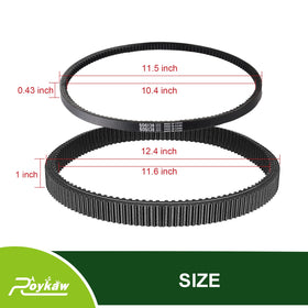 Roykaw dual-belt kit replacement helps maintain consistent golf-cart performance.