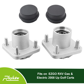 Roykaw durable aluminum hub enhances front-end stability on EZGO RXV