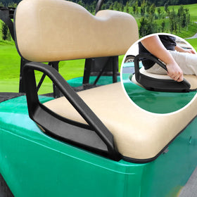 Durable, weather-ready Roykaw armrest withstands daily golf-cart use