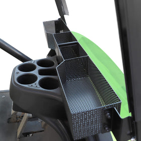 Roykaw sturdy front tray keeps valuables organized during rides