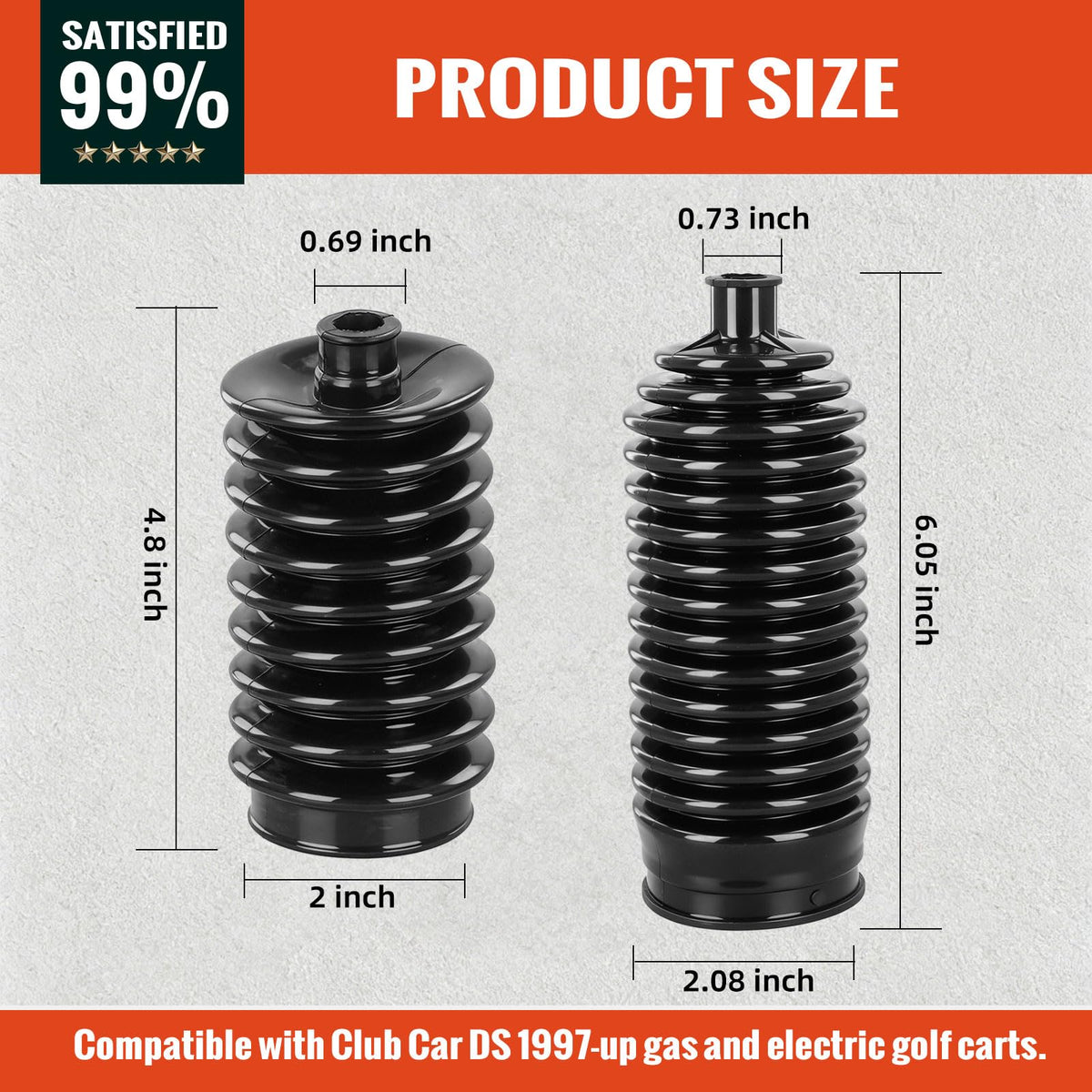 Roykaw OEM replacements help maintain rack cleanliness during frequent golf trips.
