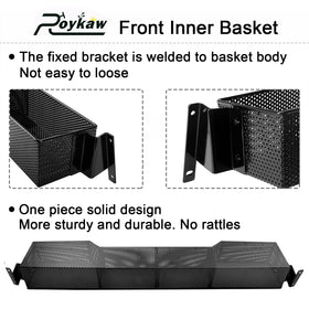 Roykaw easy-installation bolts mount quickly without obstructing the cart