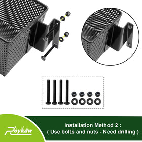 Roykaw easy installation using windshield bolts on a cart