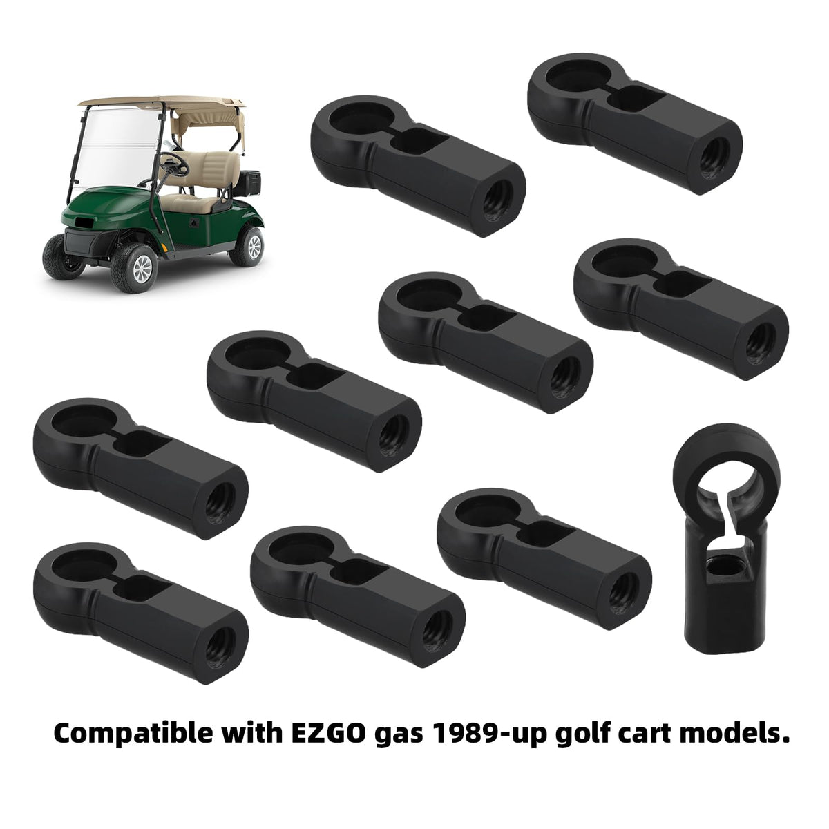 Roykaw EZGO accelerator socket packaging highlights easy install in multiple EZGO models.