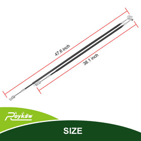 Roykaw EZGO brake cable connection point emphasizes secure attachment to golf cart chassis.