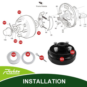 Large center hole detail highlighting compatibility with 1991+ EZGO models.