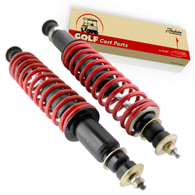 Roykaw EZGO coil-over shock front view for smoother ride and stability.