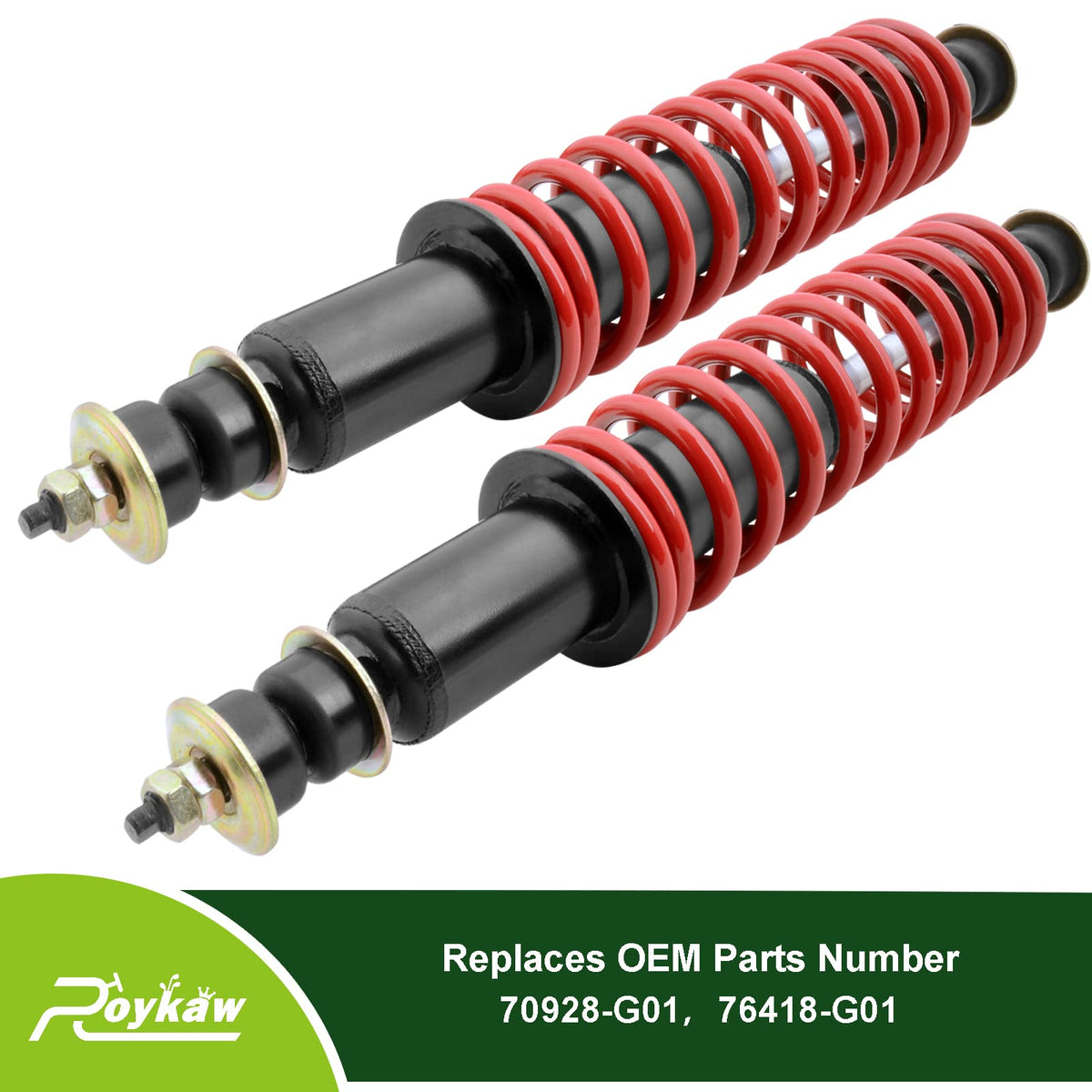 Roykaw EZGO coil-over shock rear view enhances load handling.