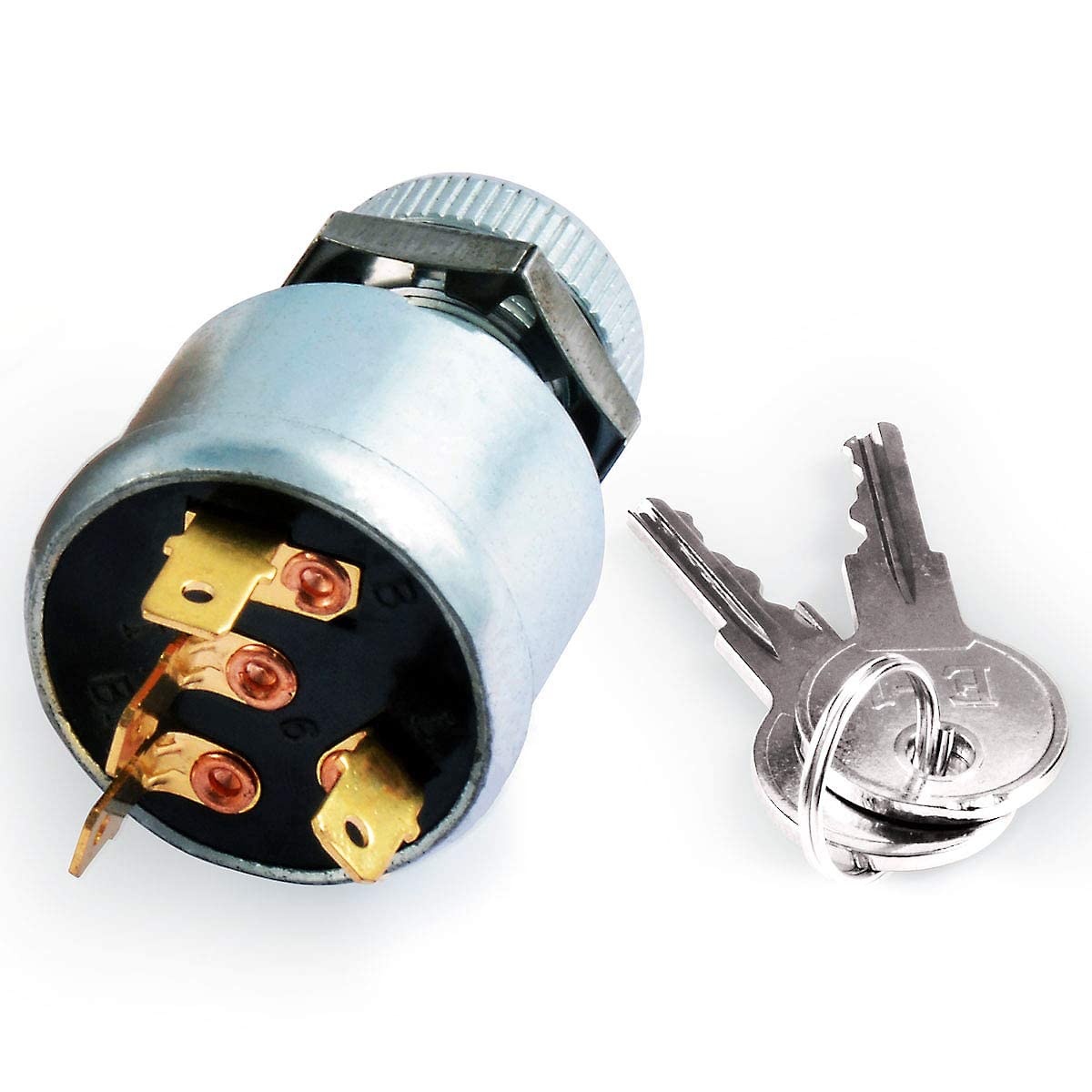 Roykaw EZGO ignition switch installed demonstrating straightforward wiring