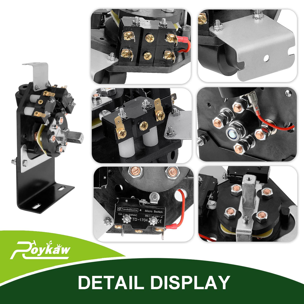 Roykaw EZGO Marathon 36V switch assembly, mounting bracket detail supports sturdy installation.
