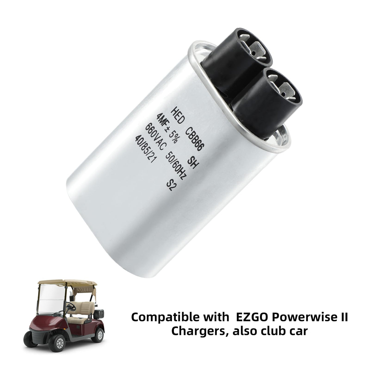 Roykaw capacitor compatible with EZGO PowerWise II for replacement