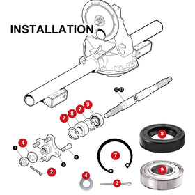 Roykaw EZGO rear axle bearings and seals for reliable OEM-style replacement.
