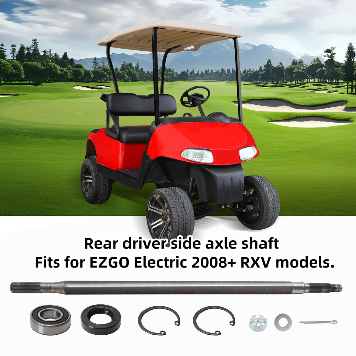 Roykaw EZGO RXV replacement parts compatible with 2008 and up