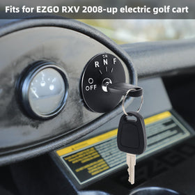 Roykaw EZGO RXV four-position dial showing OFF, R, N, F for clear operation.