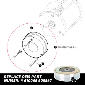 Roykaw brake unit installed in EZGO RXV adds responsive braking on hills.