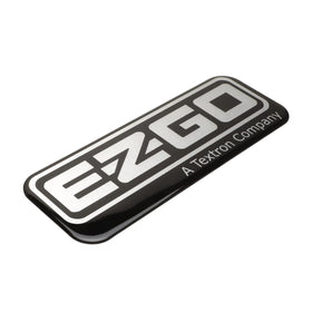 Roykaw front nameplate providing a polished look on EZGO RXV.