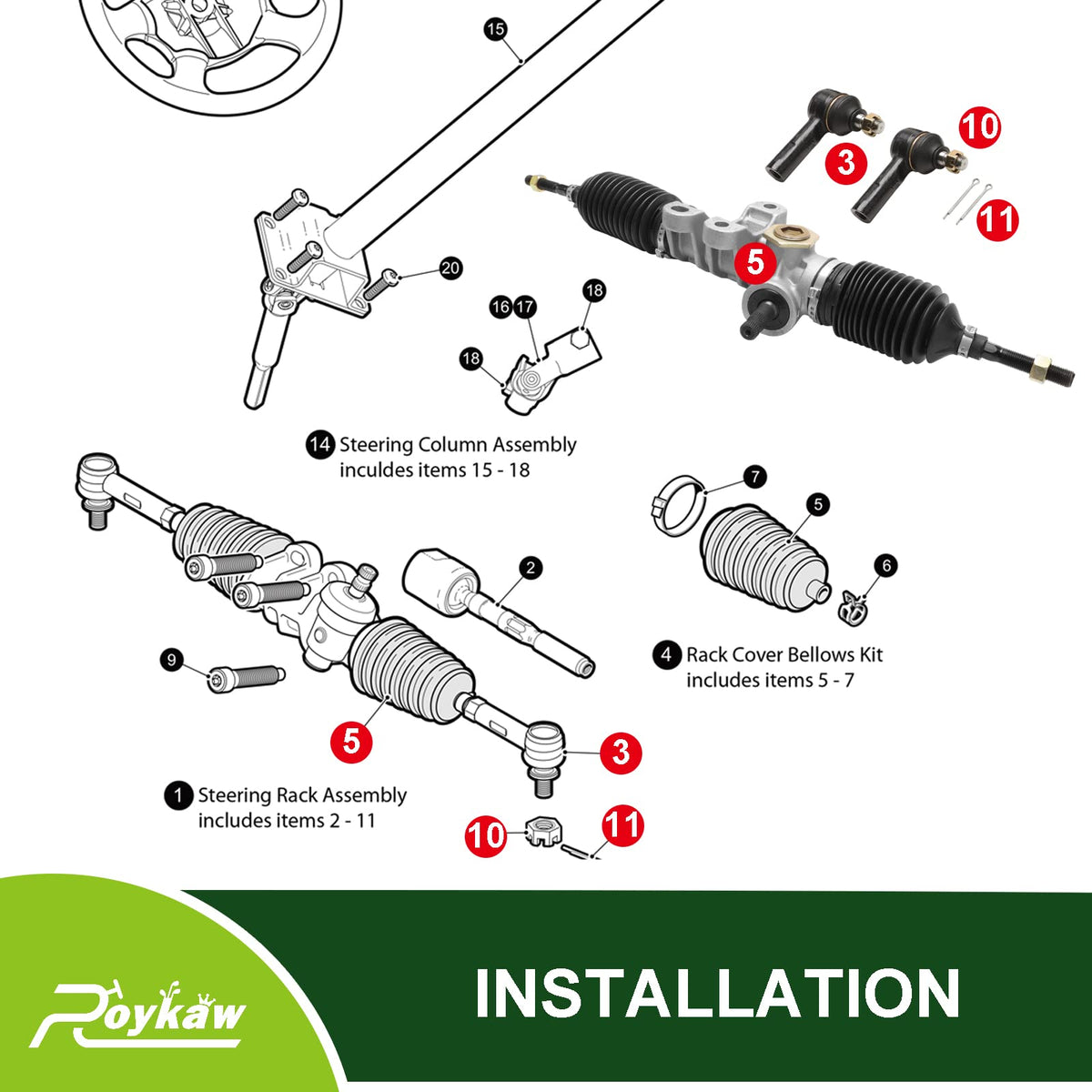 Roykaw EZGO RXV installation-friendly design for easier DIY maintenance.