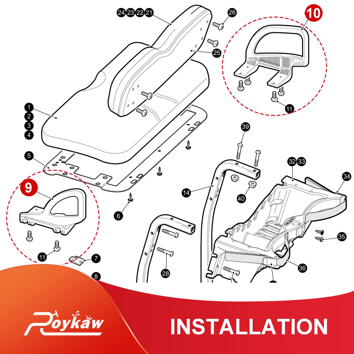 Roykaw EZGO RXV installation guide for easy setup