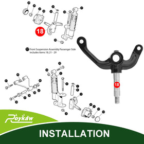 Roykaw EZGO RXV spindle compatibility check across 2008+ models.