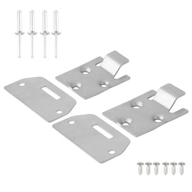 Roykaw EZGO seat hinge assembly area close-up shows corrosion-resistant aluminum.