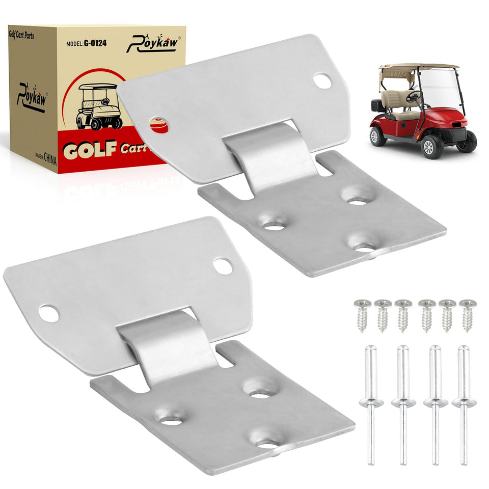 Roykaw EZGO seat hinge plate left kit for secure fit and easy installation.