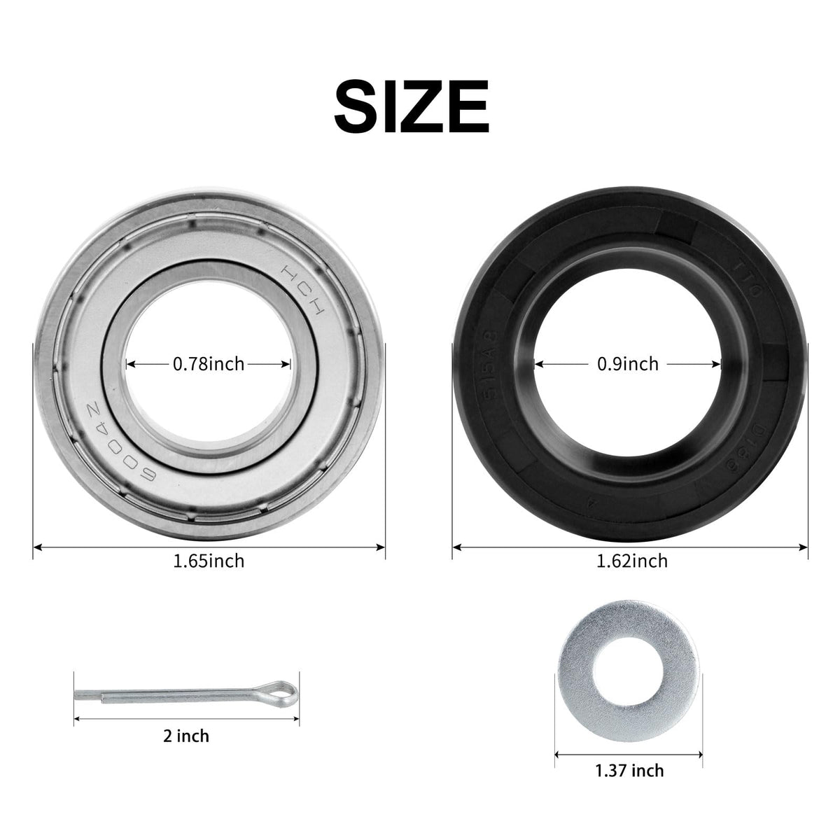 Roykaw EZGO snap rings keep bearings securely in place for durability.