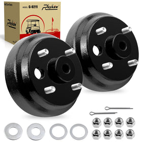 Roykaw EZGO TXT brake drum hub with 24-teeth spline for smooth braking