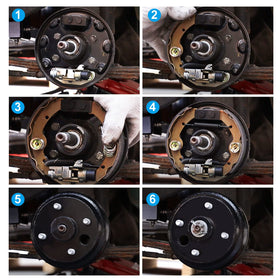 Roykaw EZGO TXT brake shoes replacement matches OEM 70794-G01 and 70795-G01