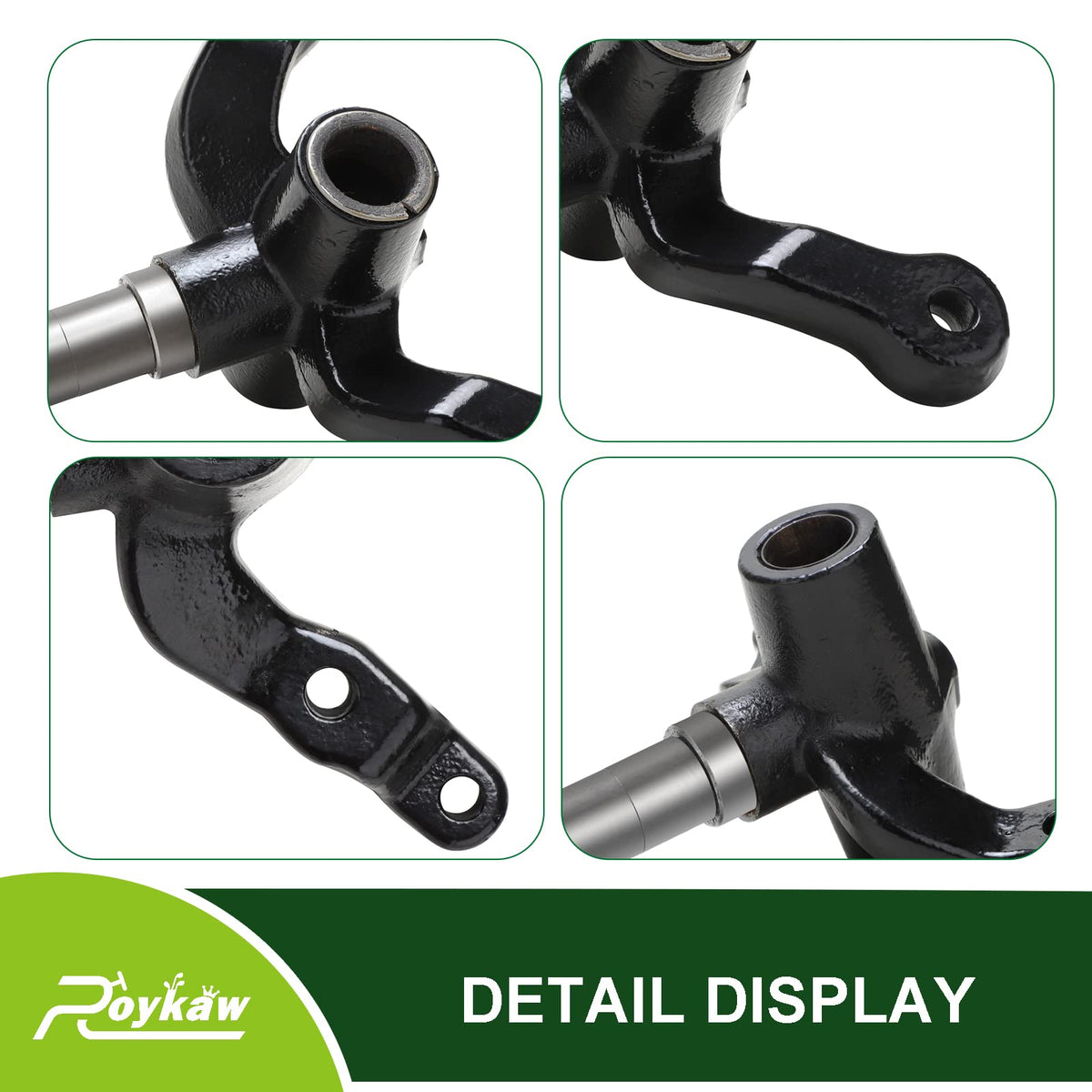 Roykaw EZGO TXT passenger-side spindle side profile, durable construction
