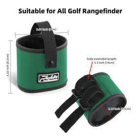 Roykaw fairway green use keeps rangefinder within reach
