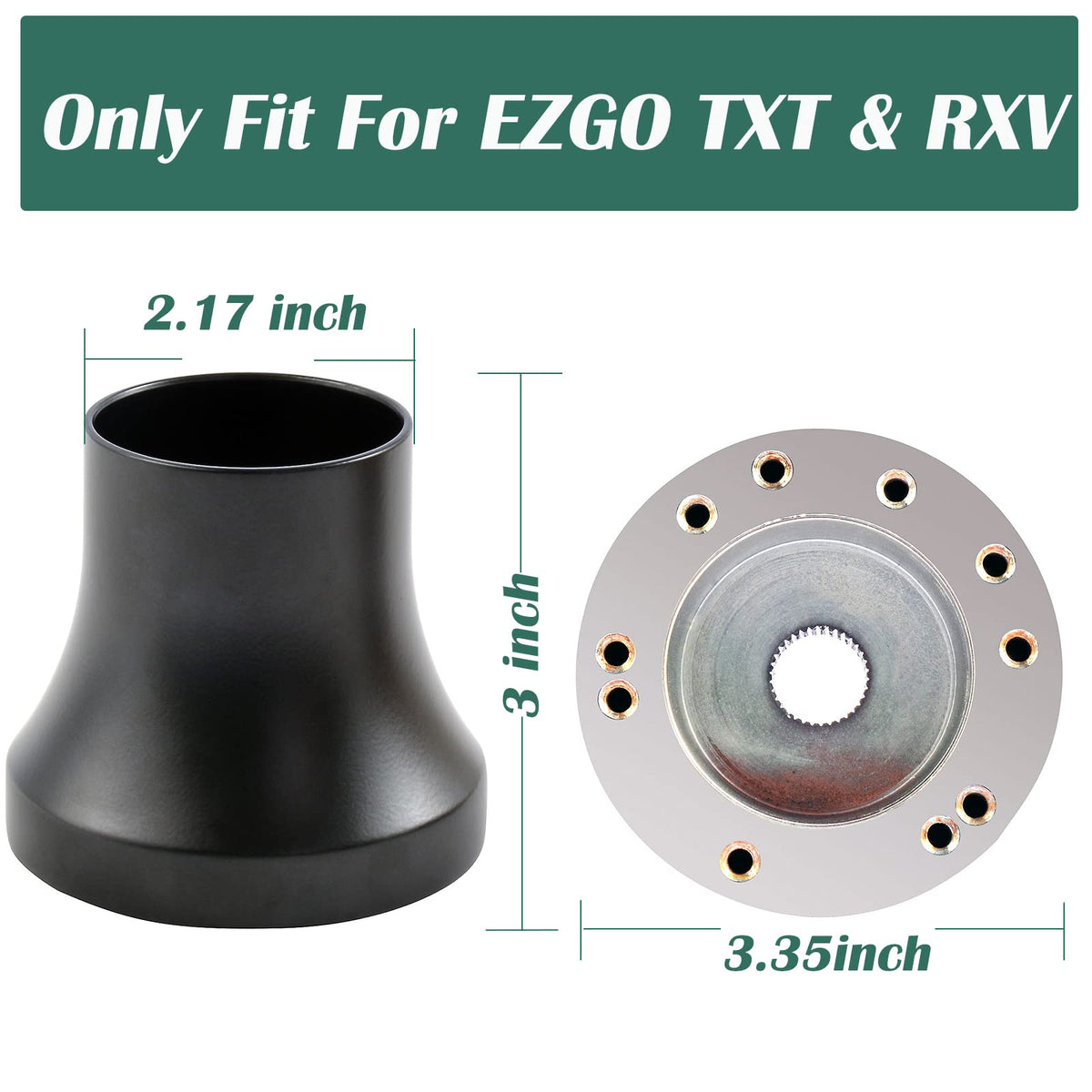 Roykaw five-six hole adapter ensures compatibility with most 5 or 6 hole wheels.