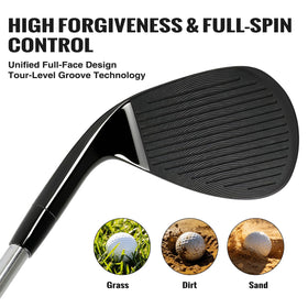 Roykaw forged-steel wedge delivers soft feel and minimal vibration on impact.