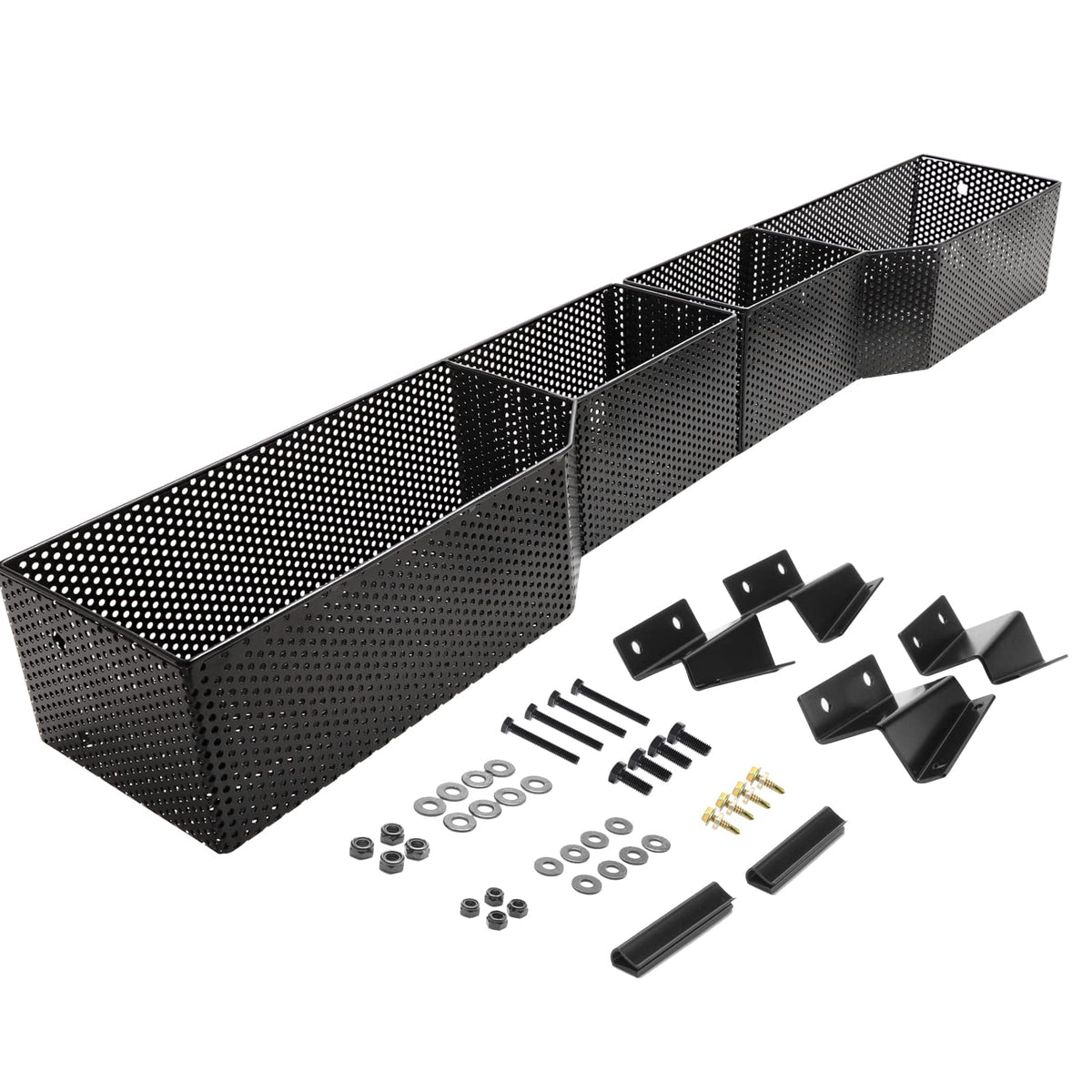 Roykaw four-compartment dash tray helps keep items organized and accessible