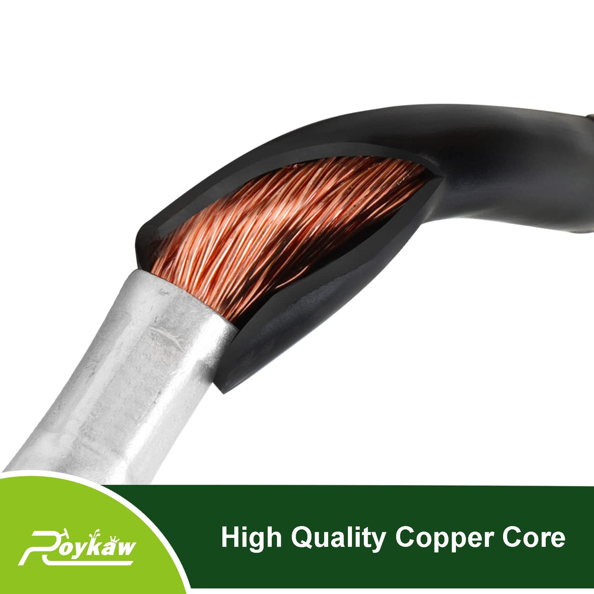 Roykaw cables in 12.80-inch lengths offer flexible battery routing