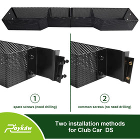 Roykaw front basket coated for corrosion resistance during outdoor use.