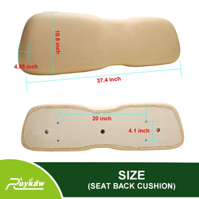Roykaw front seat back cushion dimensions 37.4 W x 10.8 D x 4.55 H