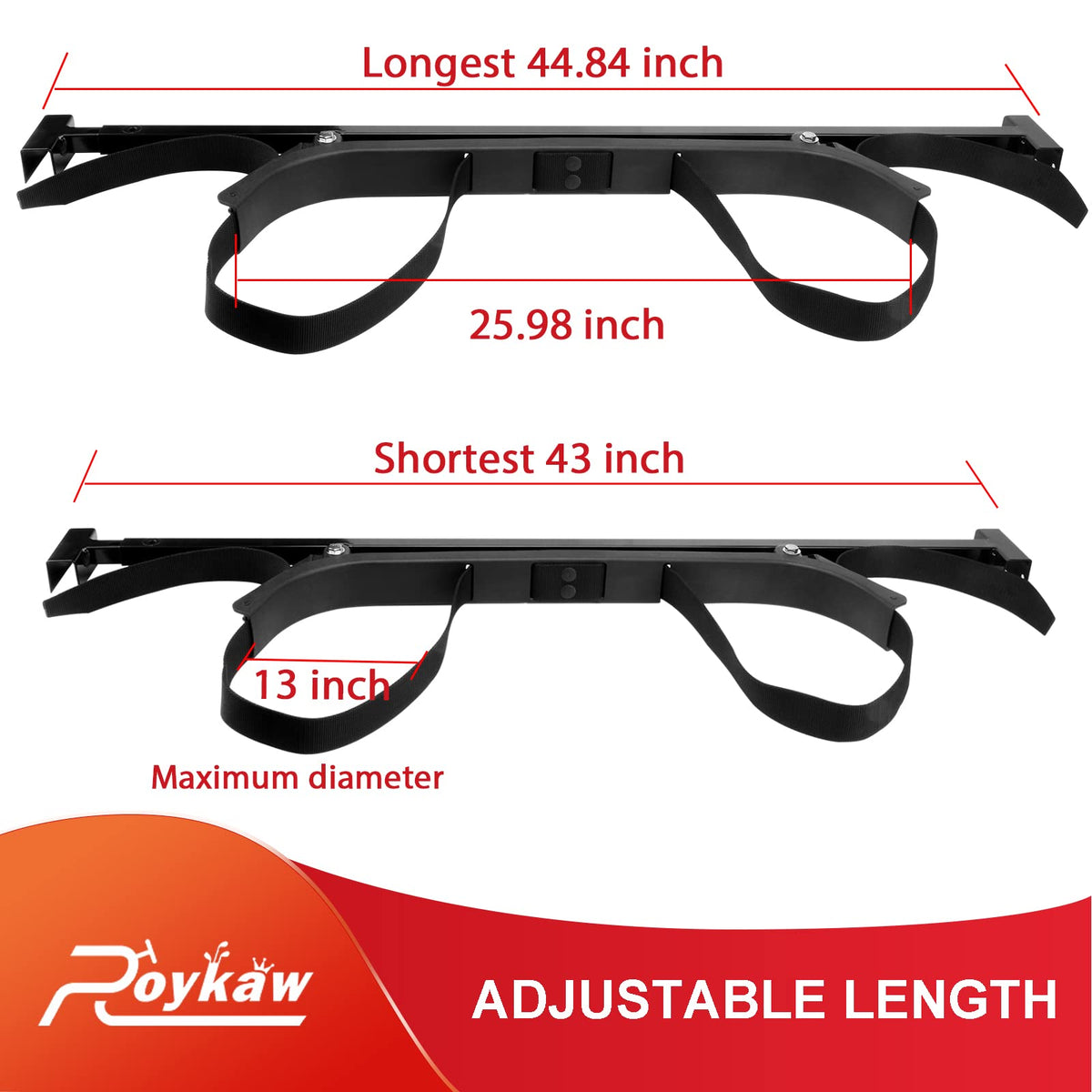 Roykaw foam-pad protection guards the cart frame from scratches.