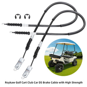Roykaw brake cable kit passenger-side with mounting hardware for smooth operation.