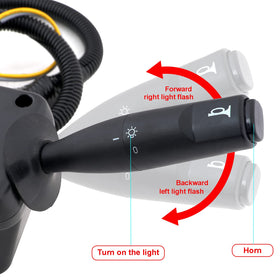 Roykaw brake light pad switch enhances visibility during braking.