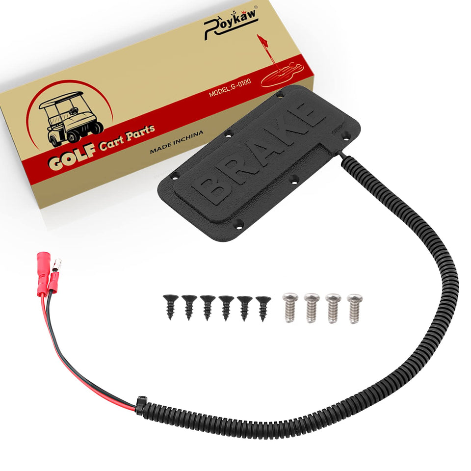 Roykaw golf cart brake light switch with connectors for reliable signaling