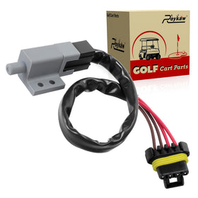Roykaw brake pedal switch for golf carts enhances brake light signaling.