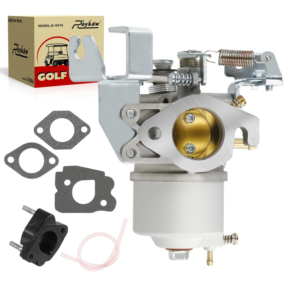 Roykaw golf cart carburetor kit – front view with spacer improves idle stability