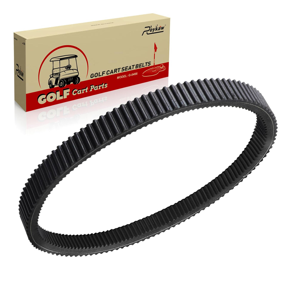 Roykaw golf cart belt for EZGO RXV offers precise fit and reduced belt slippage.