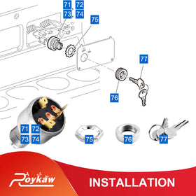 Roykaw compatible with EZGO TXT Medalist and other models for flexible fit