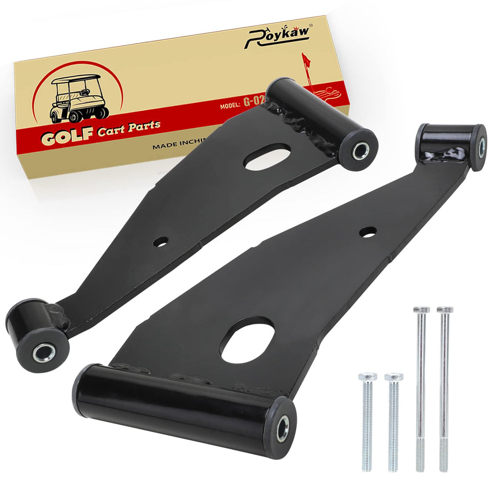 Roykaw golf cart control arm Delta A-Plate close-up shows sturdy anti-corrosive material for lasting use