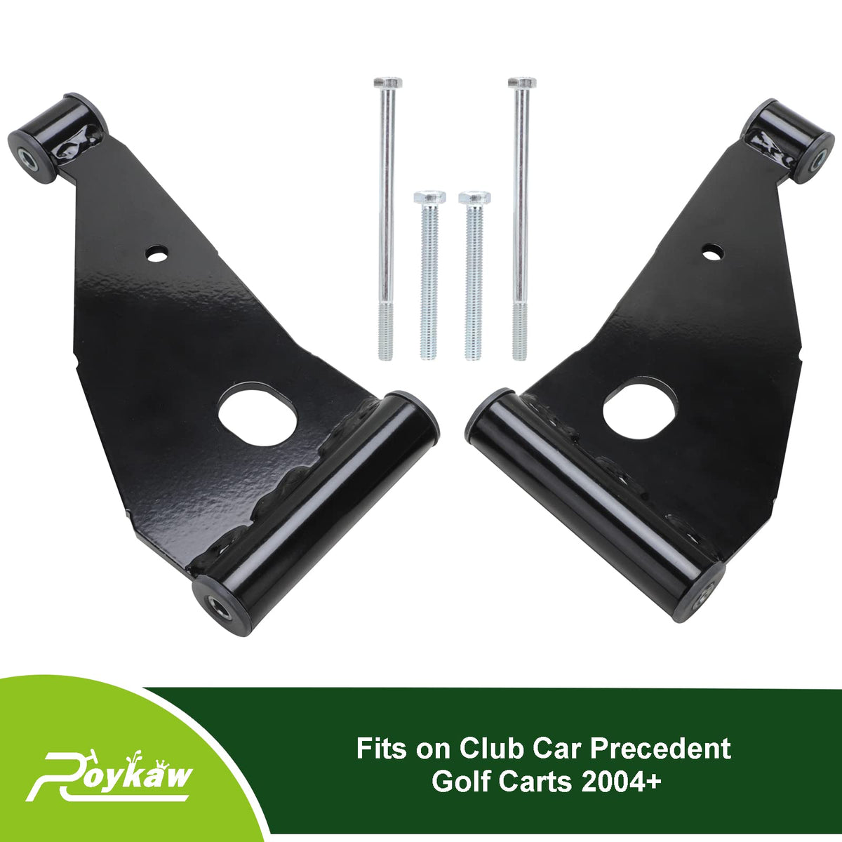 Roykaw Delta A-Plate installation view demonstrates straightforward mounting on Club Car