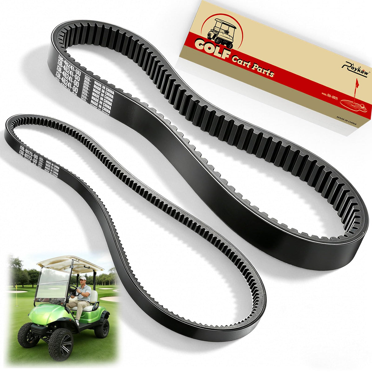 Roykaw golf cart drive belt for Yamaha G2-G29 with reliable performance.
