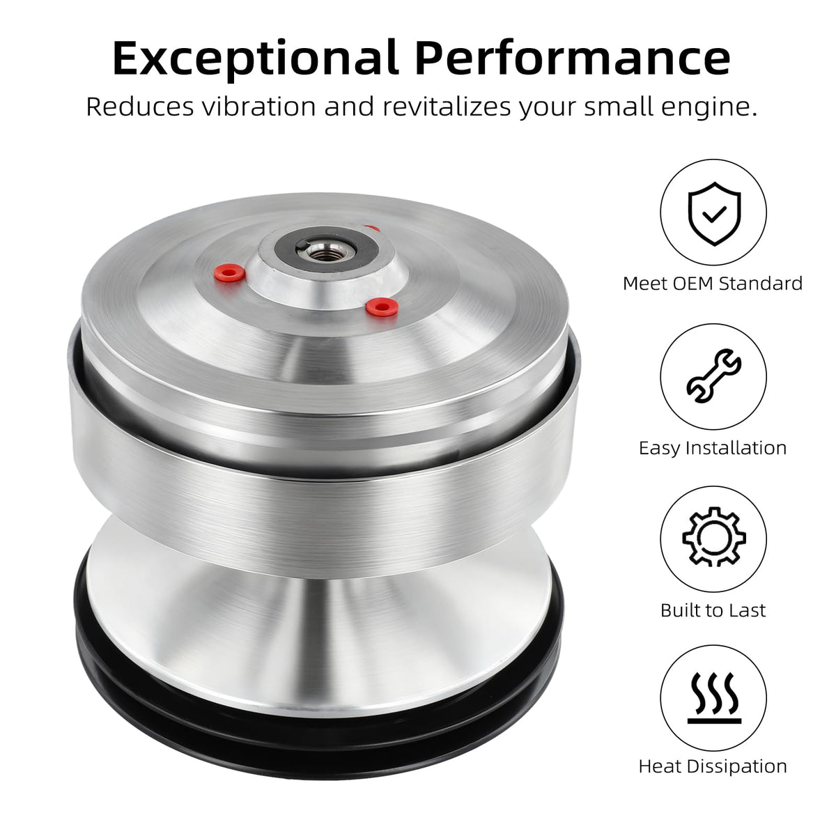 Roykaw drive clutch for Club Car Carryall gas carts, easy OEM replacement.
