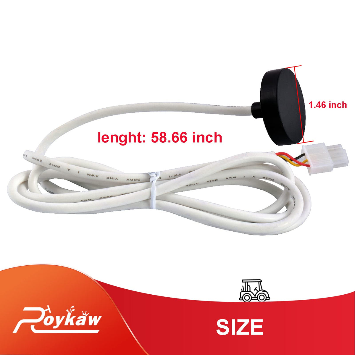 Roykaw golf cart electrical system with speed sensor boost