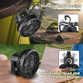 Roykaw golf cart fan 360-degree adjustment for targeted airflow.